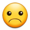 Frowning Face emoji on Samsung